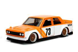 Datsun  - 510 1973 orange/white - 1:32 - Jada Toys - 99124 - jada99124o | The Diecast Company