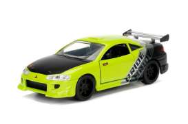 Mitsubishi  - Eclipse 1995 green/black/silver - 1:32 - Jada Toys - 99126G - jada99126G | The Diecast Company