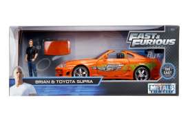 Toyota  - Supra F&F 1995 orange - 1:24 - Jada Toys - 30738 - jada253205001 | The Diecast Company