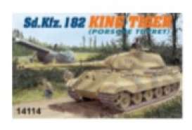 Military Vehicles  - Kingtiger Porsche  - 1:144 - Dragon - 14114 - dra14114 | The Diecast Company