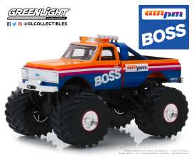 Chevrolet  - F-10 Monster Truck 1972 orange/blue - 1:43 - GreenLight - 88021 - gl88021 | The Diecast Company