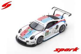 Porsche  - 911 RSR 2019 white/blue/red - 1:87 - Spark - 87S152 - spa87S152 | The Diecast Company