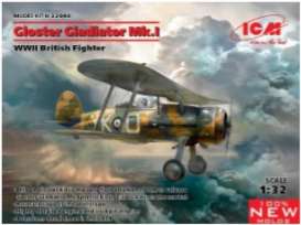 Planes  - Gloster Gladiator  - 1:32 - ICM - 32040 - icm32040 | The Diecast Company