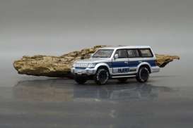 Mitsubishi  - Pajero 1995 silver/blue - 1:64 - BM Creations - 64B0036 - BM64B0036 | The Diecast Company