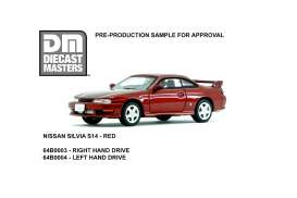 Nissan  - Silvia S14 1994 red - 1:64 - BM Creations - 64B0003 - BMDM64B0003 | The Diecast Company