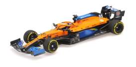 McLaren  - MCL35 2020 orange/blue - 1:43 - Minichamps - 537205155 - mc537205155 | The Diecast Company