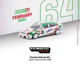 Toyota  - Altezza  1999 white/green - 1:64 - Tarmac - T64-019-99ST36 - TC-T64-019-99ST36 | The Diecast Company