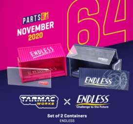 Accessoires  - Containers pink/blue - 1:64 - Tarmac - T64C-001-ENL - TC-T64C001ENL | The Diecast Company