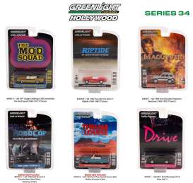 Assortment/ Mix  - *Hollywood series 34*  - 1:64 - GreenLight - 44940 - gl44940 | The Diecast Company