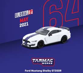 Ford  - Mustang white - 1:64 - Tarmac - T64G-011-WH - TC-T64G011WH | The Diecast Company