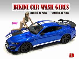 Figures  - Bikini Car Wash Girl *Jenny* 2021  - 1:24 - American Diorama - 76363 - AD76363 | The Diecast Company