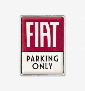 Tac Signs 3D  - FIAT white/red - Tac Signs - NA23300 - tac3D23300 | The Diecast Company