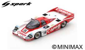 Porsche  - 956 1985 white/red - 1:43 - Spark - s9864 - spas9864 | The Diecast Company