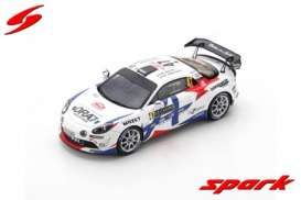 Alpine  - A110 2021 white/blue - 1:43 - Spark - s6581 - spas6581 | The Diecast Company