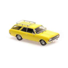 Opel  - Rekord C Caravan 1969 yellow - 1:43 - Maxichamps - 940046110 - mc940046110 | The Diecast Company