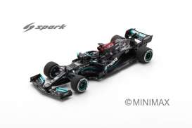 Mercedes Benz  - W12 E 2021 black/silver/turquoise - 1:43 - Spark - S7660 - spas7660 | The Diecast Company