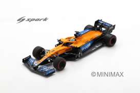 McLaren  - MCL35M 2021 orange/blue - 1:43 - Spark - s7670 - spas7670 | The Diecast Company