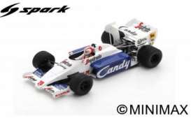 Toleman  - TG184 1984 white/blue - 1:43 - Spark - s2779 - spas2779 | The Diecast Company