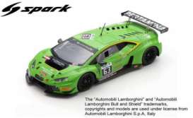 Lamborghini  - Huracan GT3 2016 green/black - 1:43 - Spark - sb287 - spasb287 | The Diecast Company