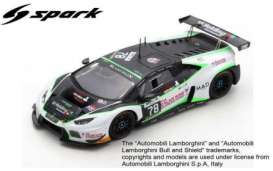 Lamborghini  - Huracan GT3 2016 white/black/green - 1:43 - Spark - sb293 - spasb293 | The Diecast Company