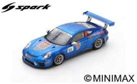 Porsche  - 911 2018 blue - 1:43 - Spark - sf140 - spasf140 | The Diecast Company