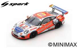 Porsche  - 911 2018 white/red/blue - 1:43 - Spark - AS032 - spaAS032 | The Diecast Company