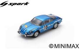 Alpine  - A110 1969 blue/white - 1:43 - Spark - sf231 - spasf231 | The Diecast Company