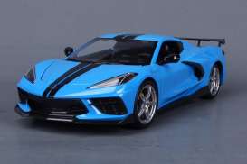 Chevrolet  - Corvette  2020 blue/black - 1:18 - Maisto - 31455B - mai31455B | The Diecast Company