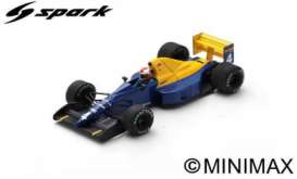 Tyrrell  - 018 1989 blue/yellow - 1:43 - Spark - S1887 - spaS1887 | The Diecast Company