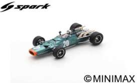 BRM  - P133 1968 green - 1:43 - Spark - S5702 - spaS5702 | The Diecast Company