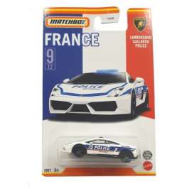 Lamborghini  - Gallardo  white/blue - 1:64 - Matchbox - HBL08 - MBHBL08 | The Diecast Company