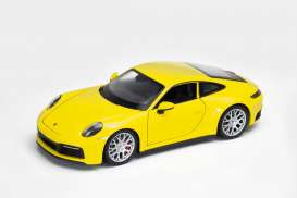 Porsche  - 911 Carrera 4s yellow - 1:24 - Welly - 24099 - welly24099y | The Diecast Company