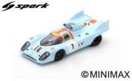 Porsche  - 917K 1971 blue - 1:43 - Spark - s9985 - spas9985 | The Diecast Company