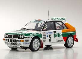 Lancia  - Delta HF Integrale #5 1993 white/green yellow - 1:18 - Kyosho - 8348F - kyo8348F | The Diecast Company