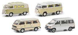 Volkswagen  - T1b, T2a, T3a, T4a various - 1:43 - Schuco - 03591 - schuco03591 | The Diecast Company