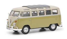 Volkswagen  - T1b Samba green/beige - 1:43 - Schuco - 03592 - schuco03592 | The Diecast Company