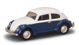 Volkswagen  - Beetle blue/white - 1:87 - Schuco - S26706 - schuco26706 | The Diecast Company