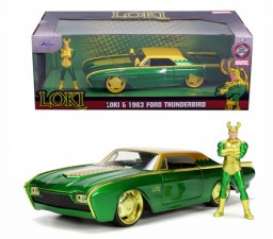 Ford  - Thunderbird 1963 green/yellow - 1:24 - Jada Toys - 33357 - jada253225026 | The Diecast Company