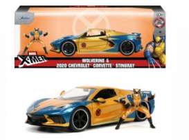 Chevrolet  - Corvette yellow/blue - 1:24 - Jada Toys - 33354 - jada253225025 | The Diecast Company