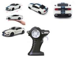 Ford  - Shelby GT350 white/blue - 1:24 - Maisto - 81521 - mai81521 | The Diecast Company