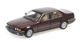 BMW  - 730i (E32) 1986 red - 1:18 - Minichamps - 100023007 - mc100023007 | The Diecast Company