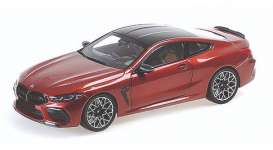 BMW  - M8 Coupe 2020 red metallic - 1:18 - Minichamps - 110029020 - mc110029020 | The Diecast Company