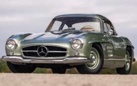 Mercedes Benz  - 300SL 1955 light green metallic - 1:18 - Minichamps - 110037221 - mc110037221 | The Diecast Company