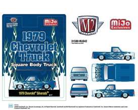 Chevrolet  - Silverado 1979 blue/white - 1:64 - M2 Machines - 31500-MJS42 - M2-31500MJS42 | The Diecast Company