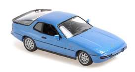 Porsche  - 924 1984 blue metallic - 1:43 - Maxichamps - 940062122 - mc940062122 | The Diecast Company