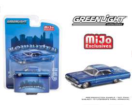 Chevrolet  - Impala Lowrider 1964 blue - 1:64 - GreenLight - 51463 - gl51463 | The Diecast Company