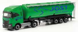 Iveco  - S-Way LNG green/blue - 1:87 - Herpa - H315609 - herpa315609 | The Diecast Company