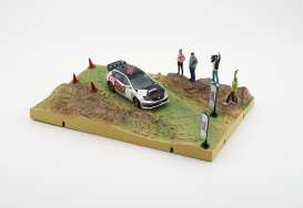 diorama Subaru - Impreza & Grass Rally Diorama  2022 brown/green - 1:64 - BM Creations - 64B0244 - BM64B0244 | The Diecast Company