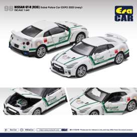 Nissan  - GT-R 2020 white/green - 1:64 - Era - NS21GTR98 - EraNS21GTR98 | The Diecast Company