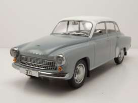 Wartburg  - 311 1959 grey/white - 1:18 - MCG - 18301 - MCG18301 | The Diecast Company